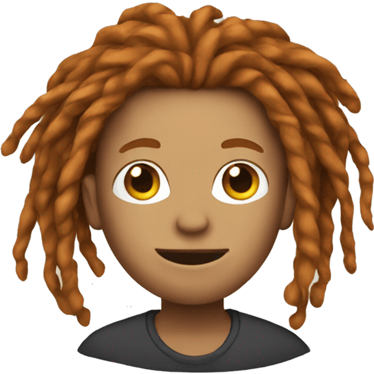 Ginger dreadlocks  emoji