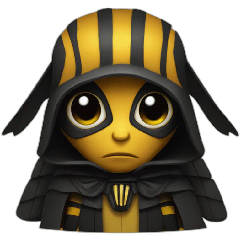 Bee as a Sith lord emoji