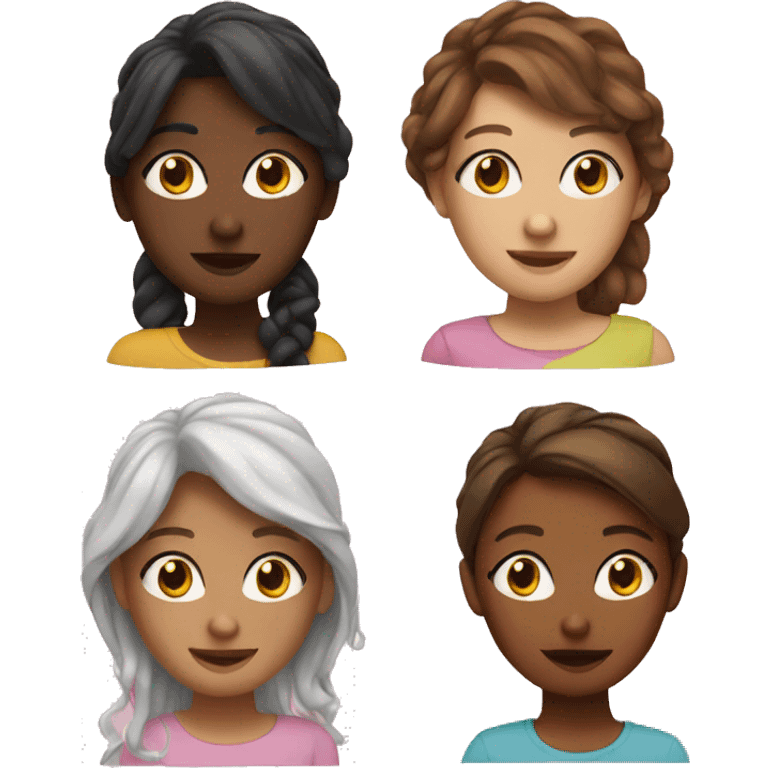 four girls emoji