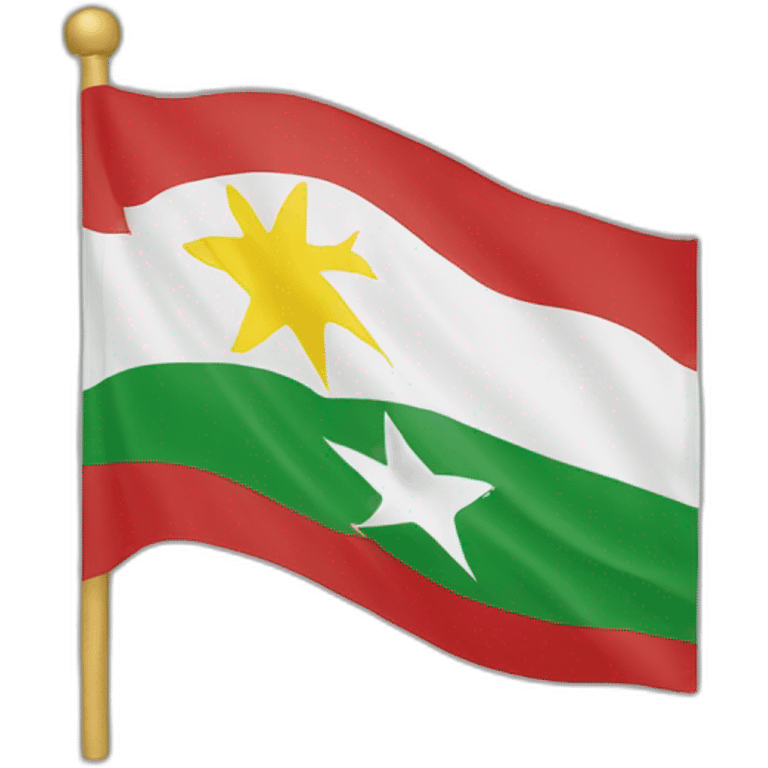 Dancing myanmar flag emoji