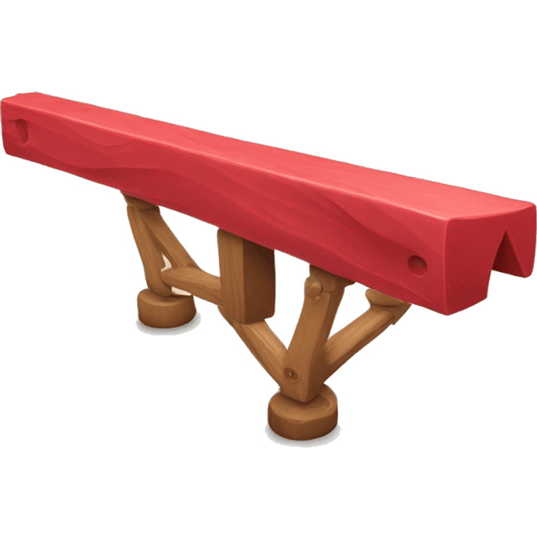 Rose red balance beam object x 1  emoji