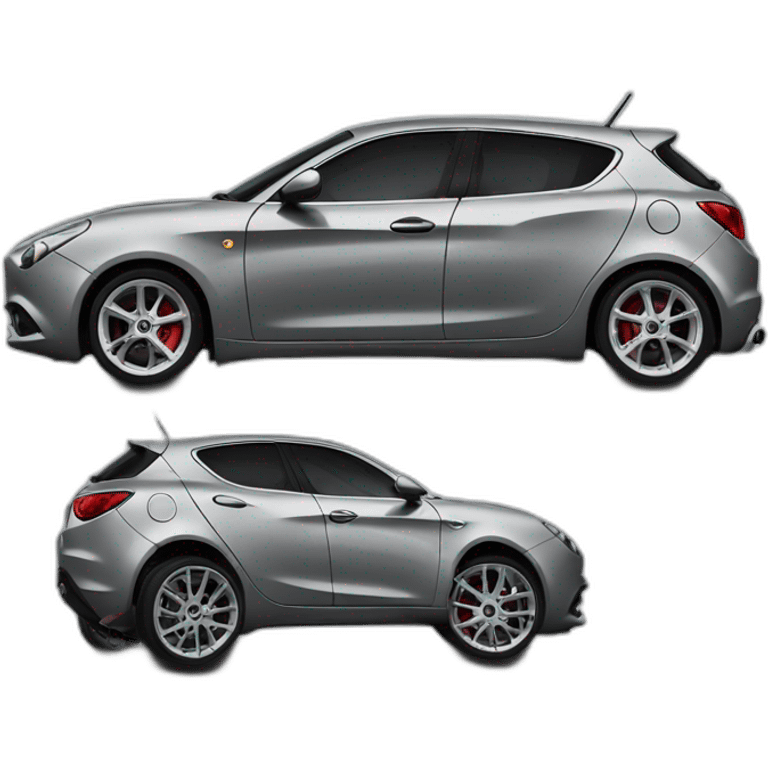 Grey Alfa Romeo Giulietta 2013 emoji