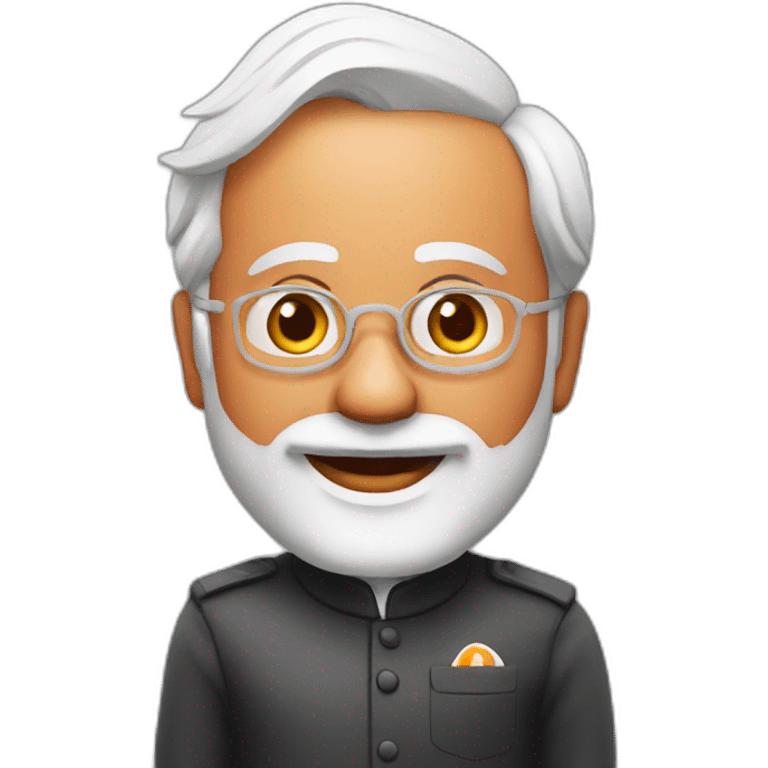 Narendra modi says hello emoji