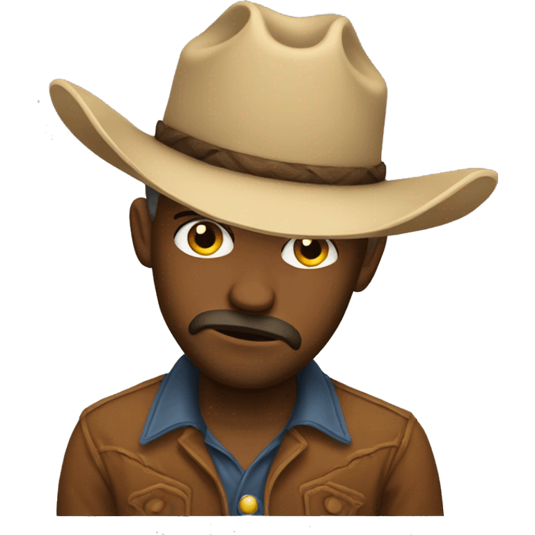 Sad cowboy emoji