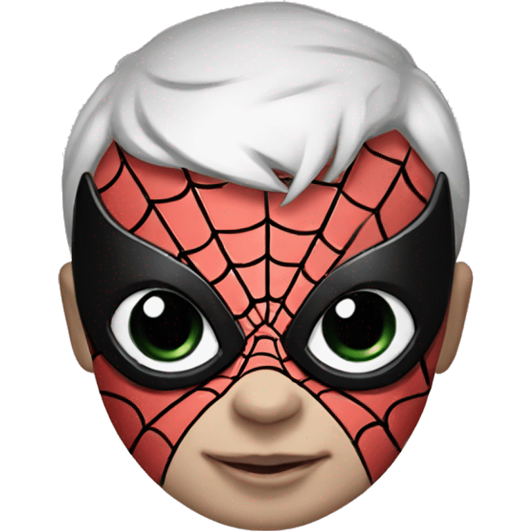 Baby Spiderman mask round shape emoji