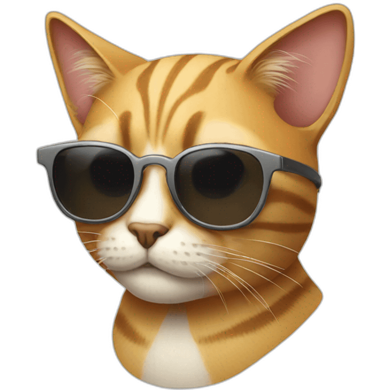 Cat with sunglasses emoji