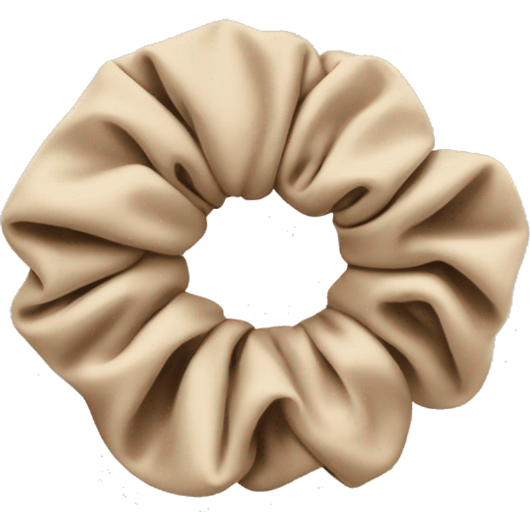 Beige scrunchie  emoji