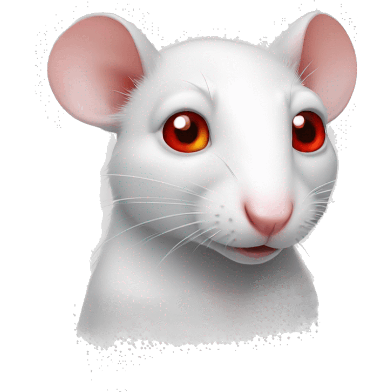 white rat red eye emoji