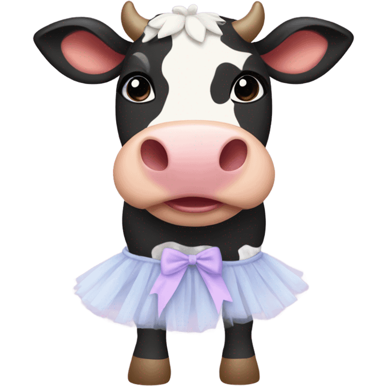 Cow in a tutu  emoji