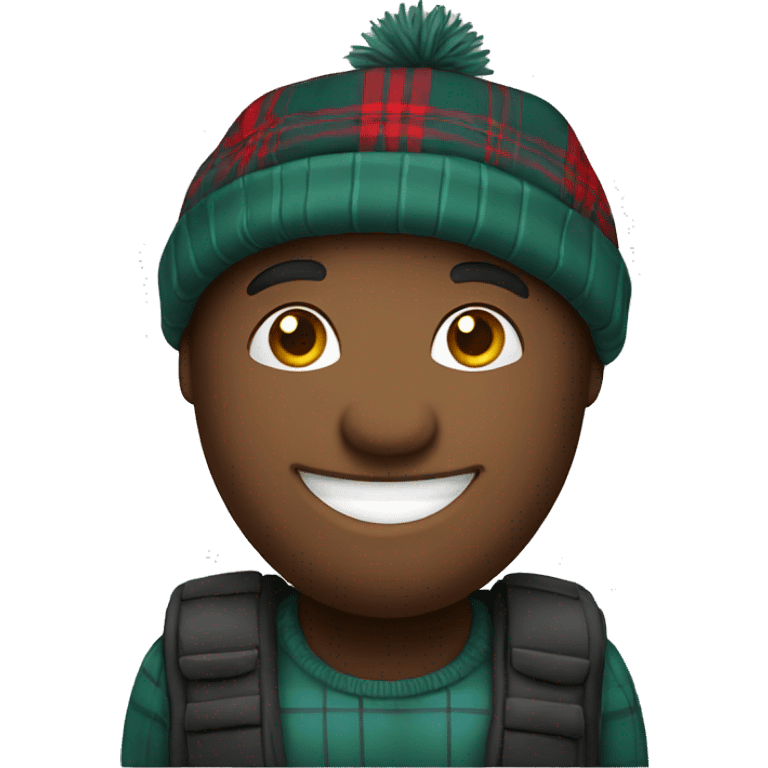 smiling solo with tartan hat emoji