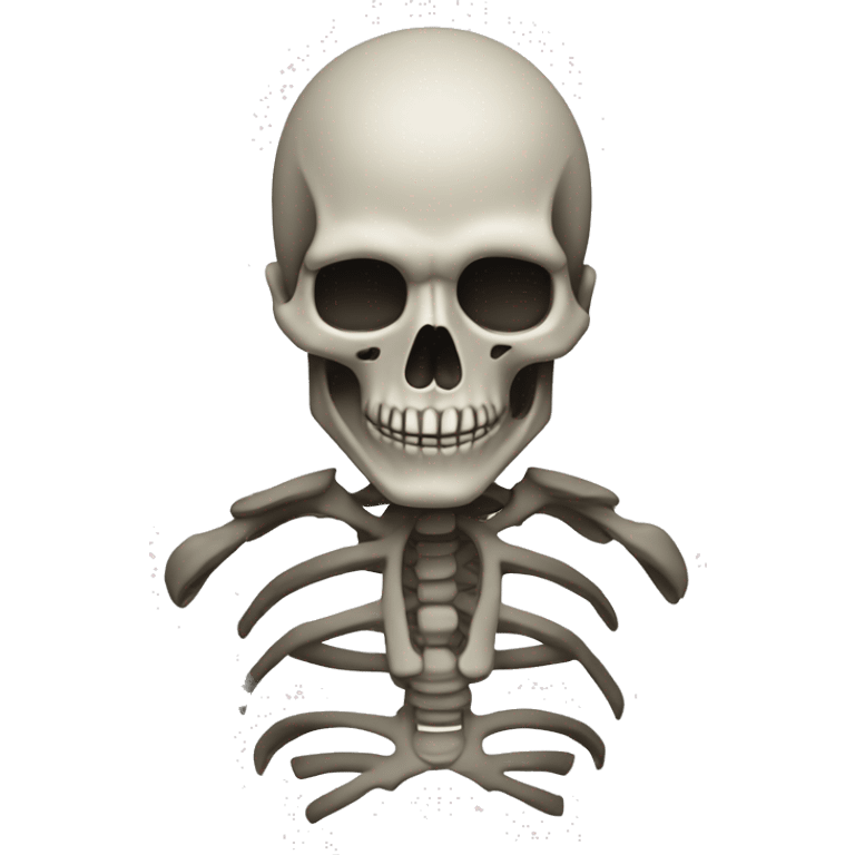 1 skelton minimaliste emoji