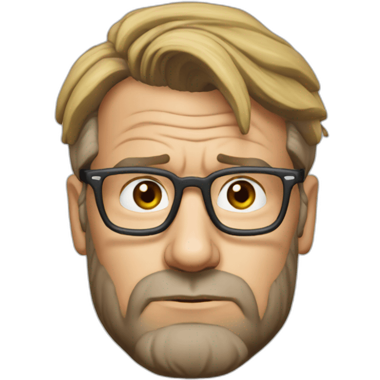 jurgen klopp resting head on hands emoji