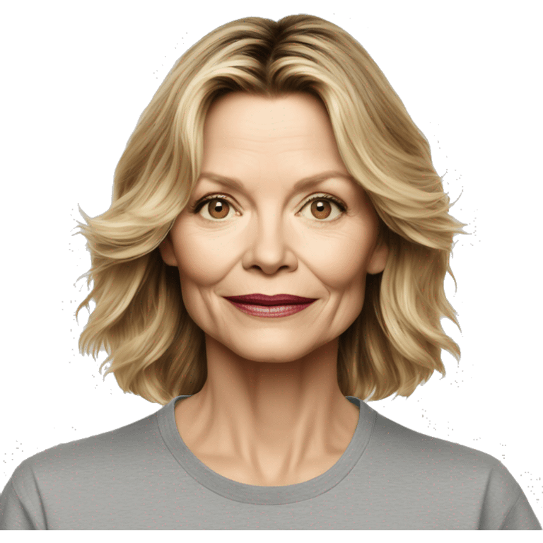 michelle pfeiffer wearing tee emoji