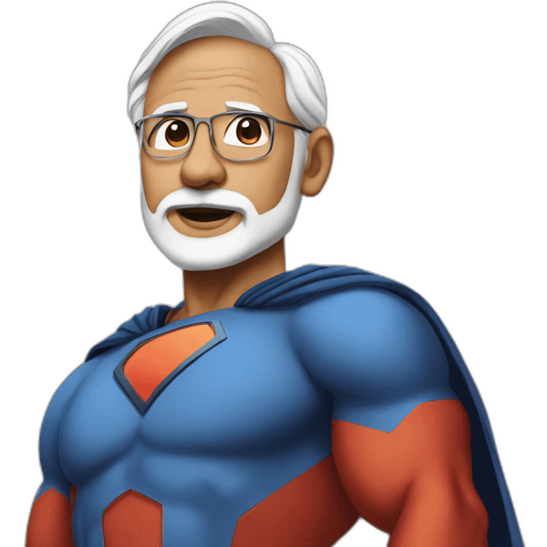 Modi super man emoji