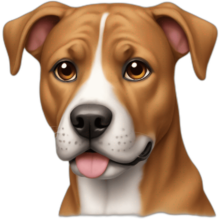 Dog American staff emoji