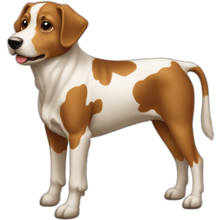 Chien sur vache emoji