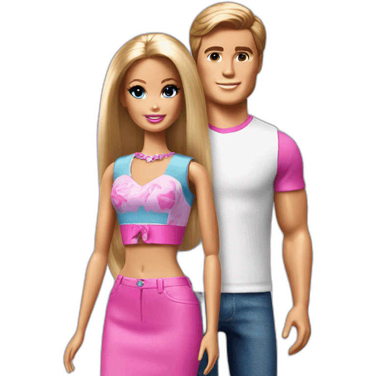 barbie and ken emoji