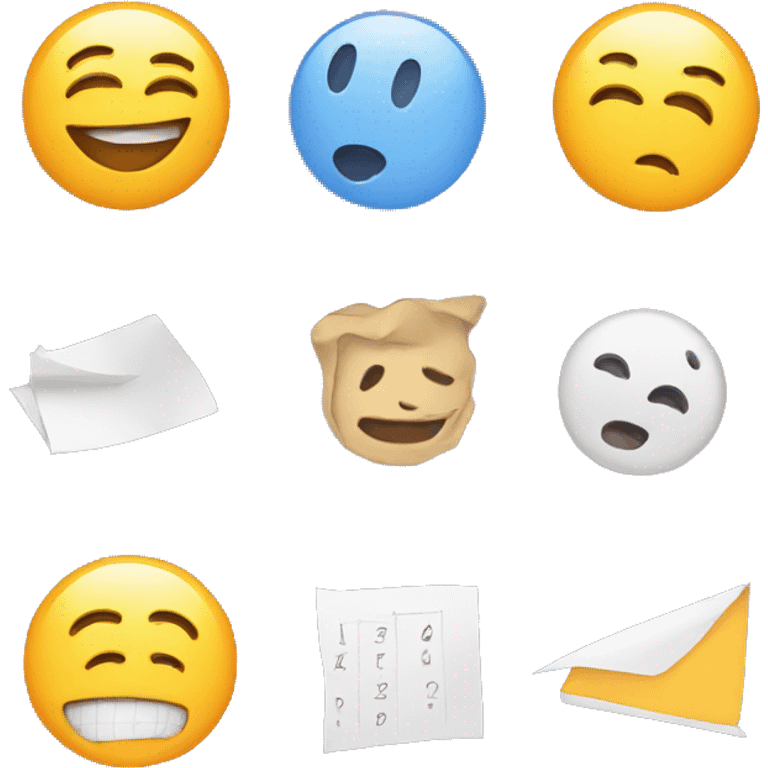 Quiz sheet emoji