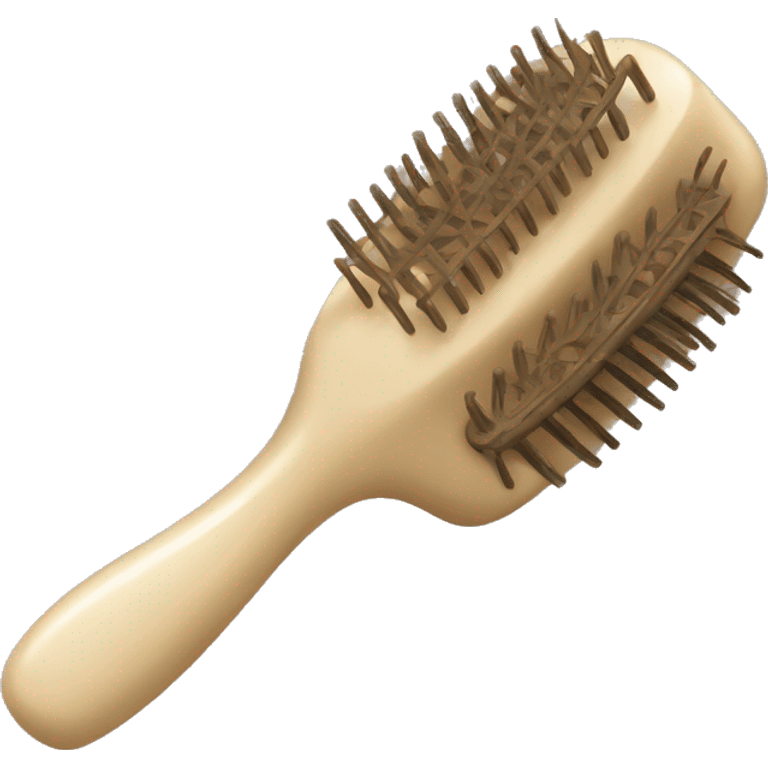 hairbrush beige emoji