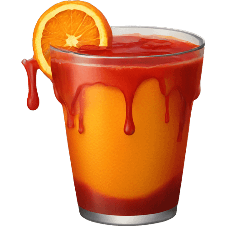 Bloody orange coffey emoji