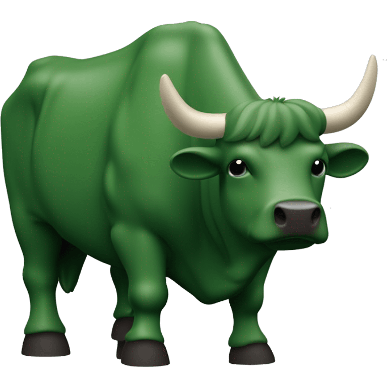 

Un toro (bull) que:
Sea una cara de toro vista de frente
Use caracteres ASCII simples
Incluya cuernos prominentes
Se pueda colorear en verde
Sea fácil de copiar y pegar
Mantenga su formato en diferentes plataformas emoji