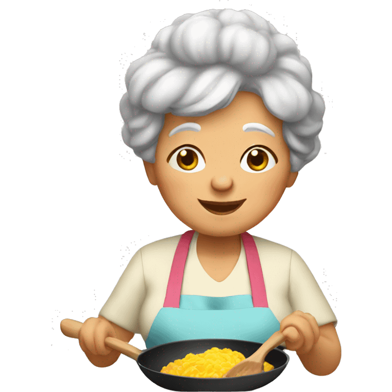 grandma cooking emoji