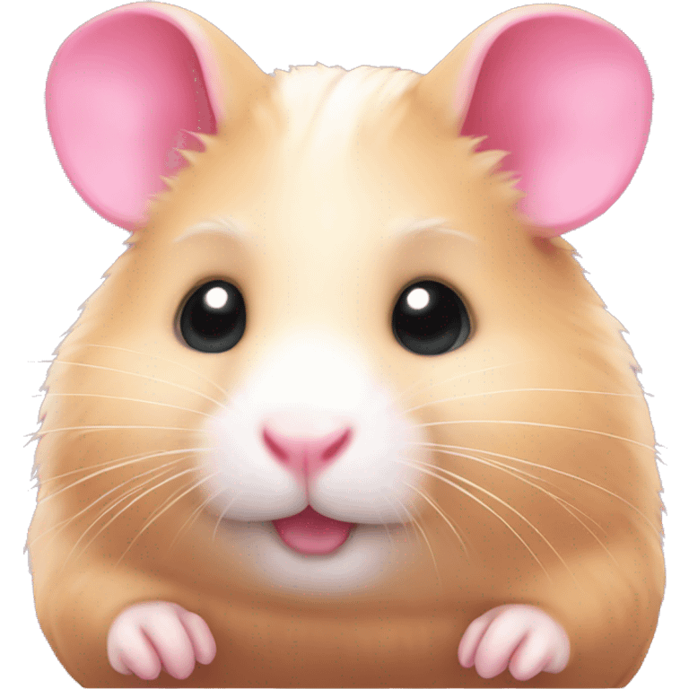 Pink hamster emoji