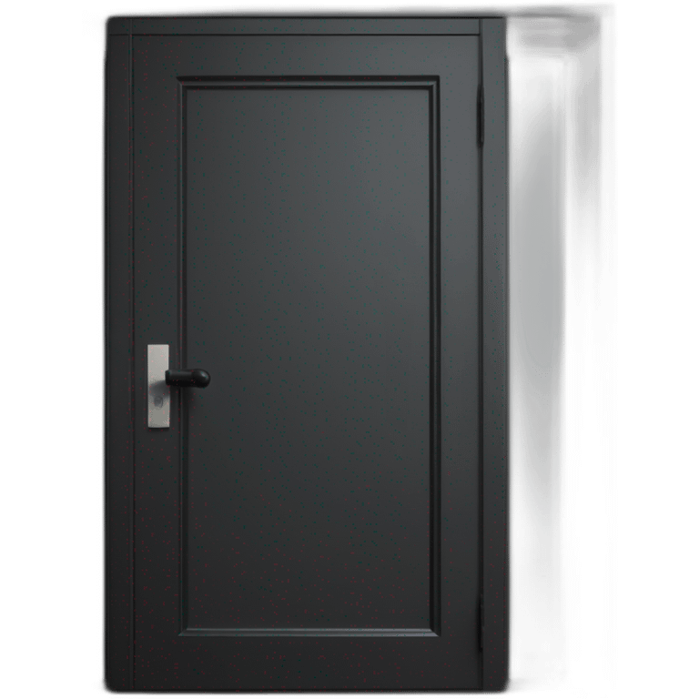 Large windowless rectangular matte black door whitek handle and a vertical BCD sight Adjace emoji