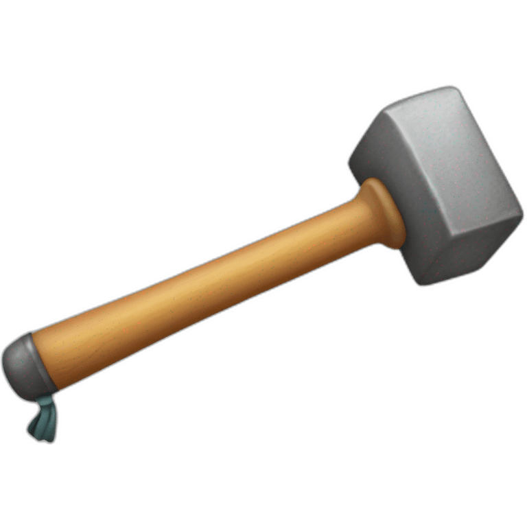 pan and inflatable hammer emoji