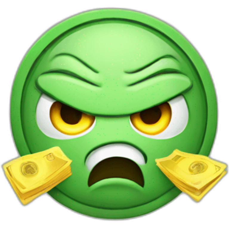 Angry money  emoji