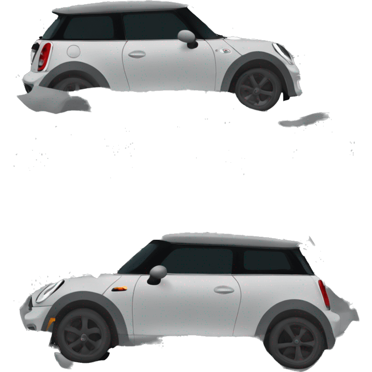 gray mini cooper chili black stripes emoji