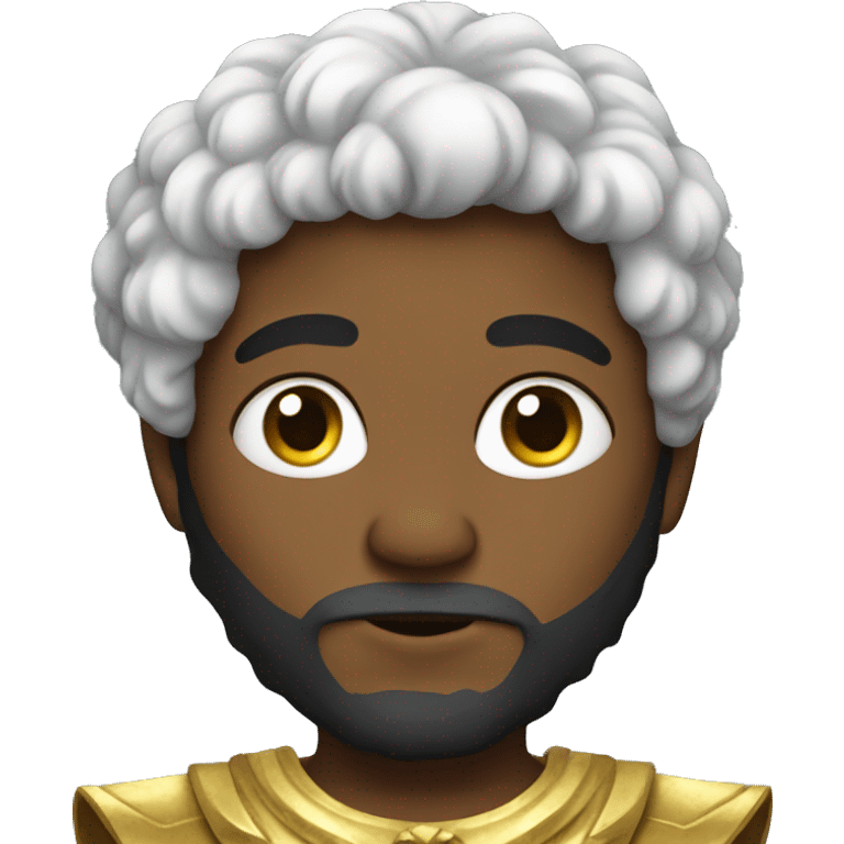 boy in a costume of zeus emoji