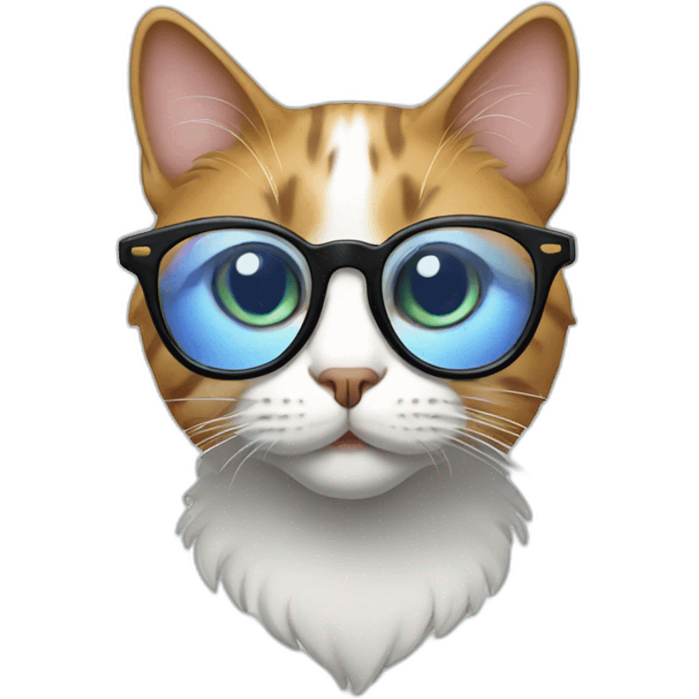 Cat in glasses emoji