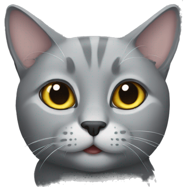 Grey cat emoji