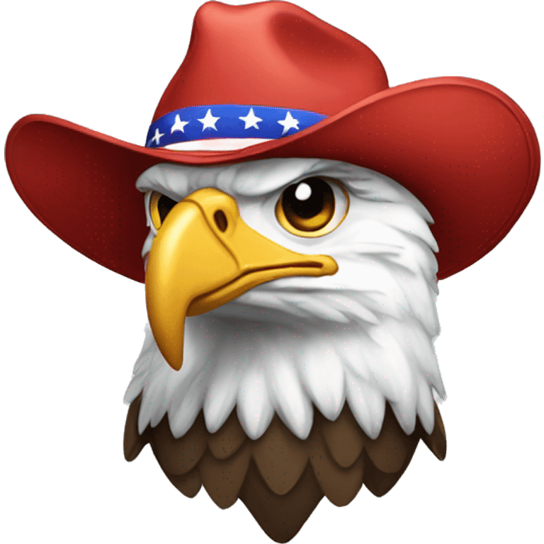 Eagle wearing MAGA hat emoji