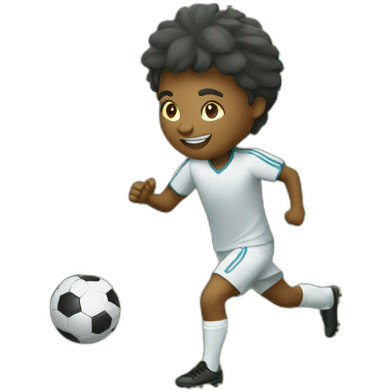 playing soccer emoji