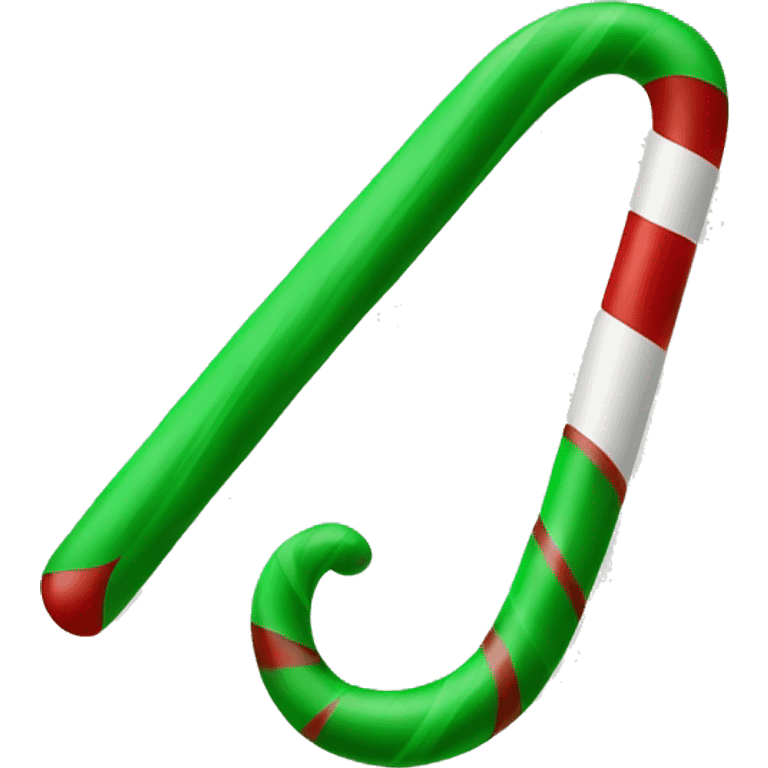 christmas green candy cane emoji