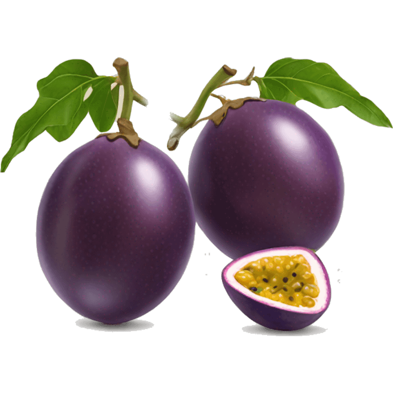 two passion fruits emoji