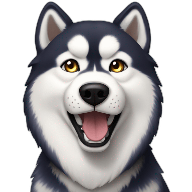 Husky slaying emoji