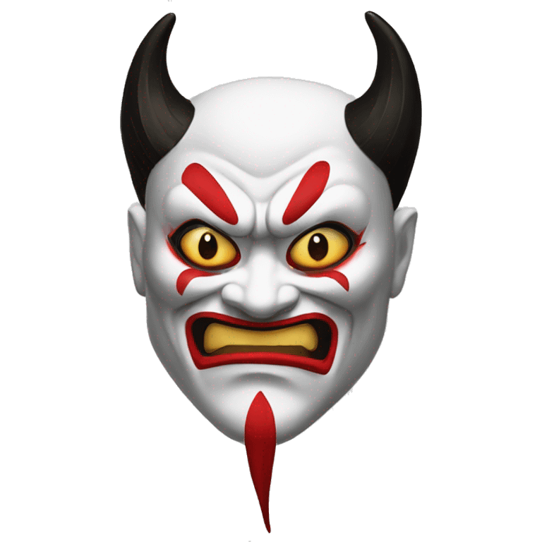 evil kabuki devil emoji