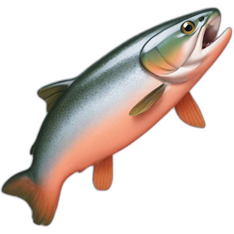 salmon jumping in river emoji