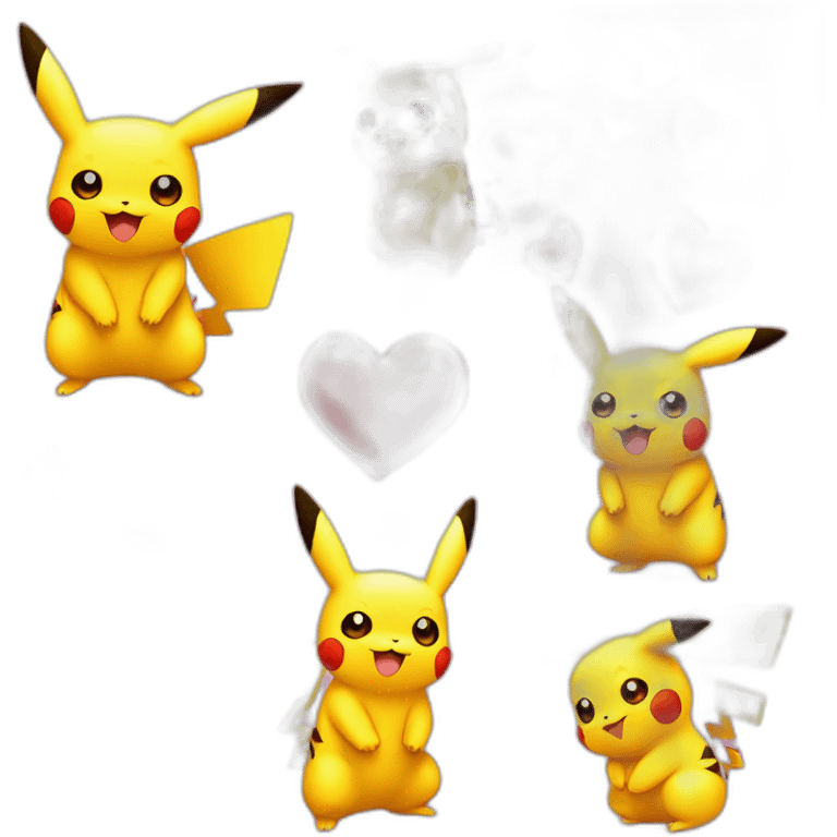 pikachu valentine emoji