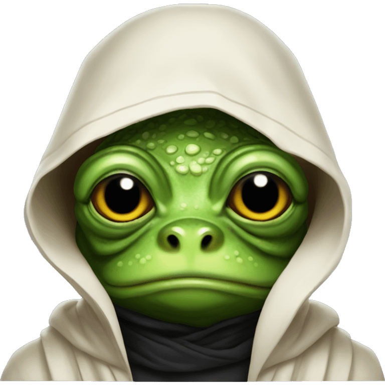 Frog as a sith lord emoji