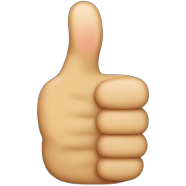 Thumbs up with 9 fingers emoji