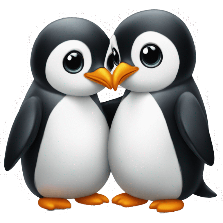 penguin love emoji