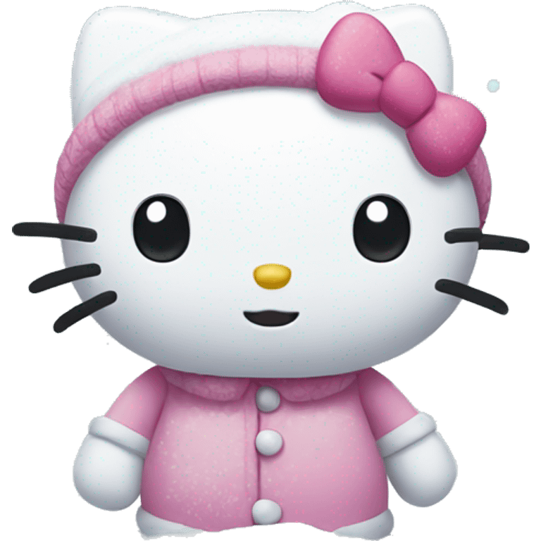 hello kitty in the snow emoji