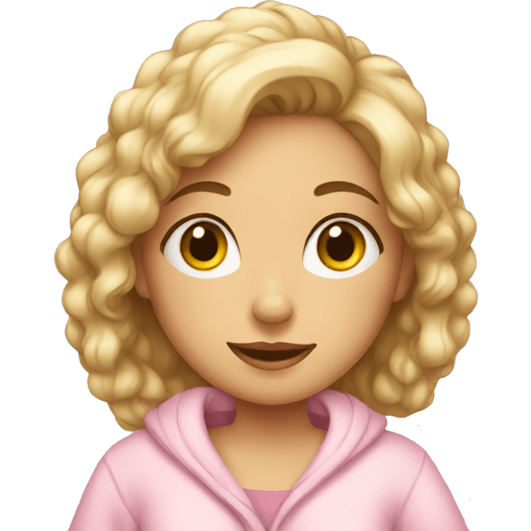 Girl with nightwear  emoji