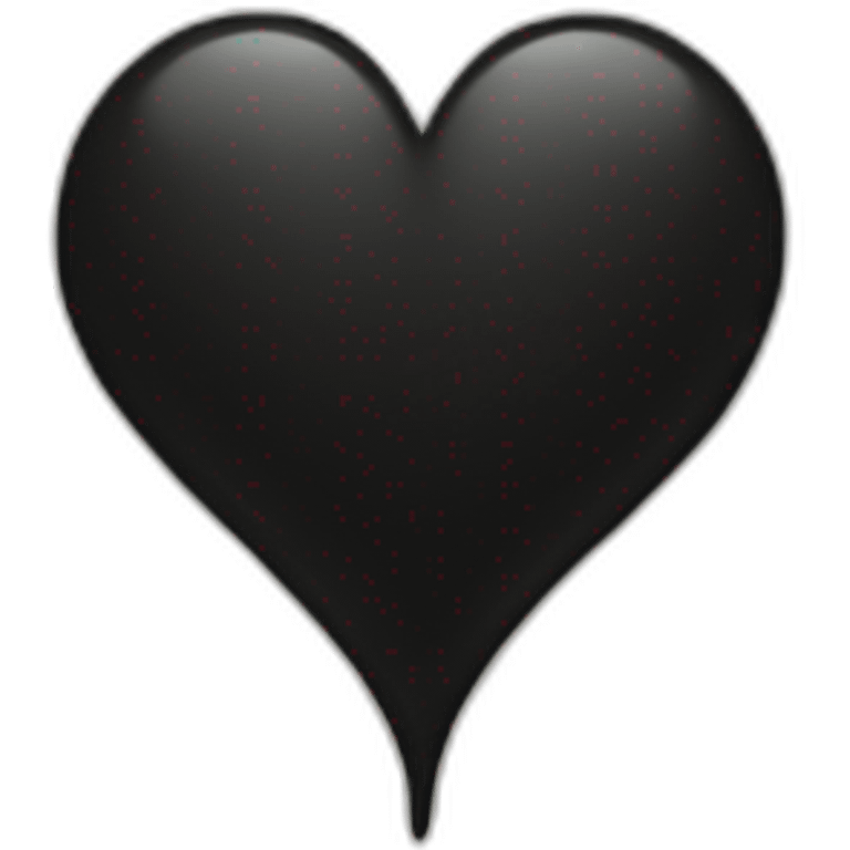 Black heart dot   emoji