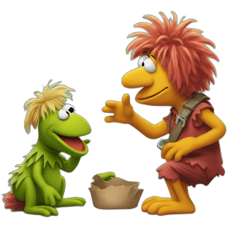 FRAGGLE chatting in WhatsApp  emoji