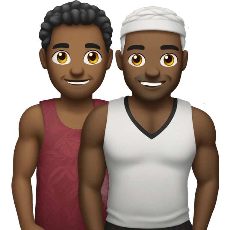 Ruby player with Fijian friend emoji